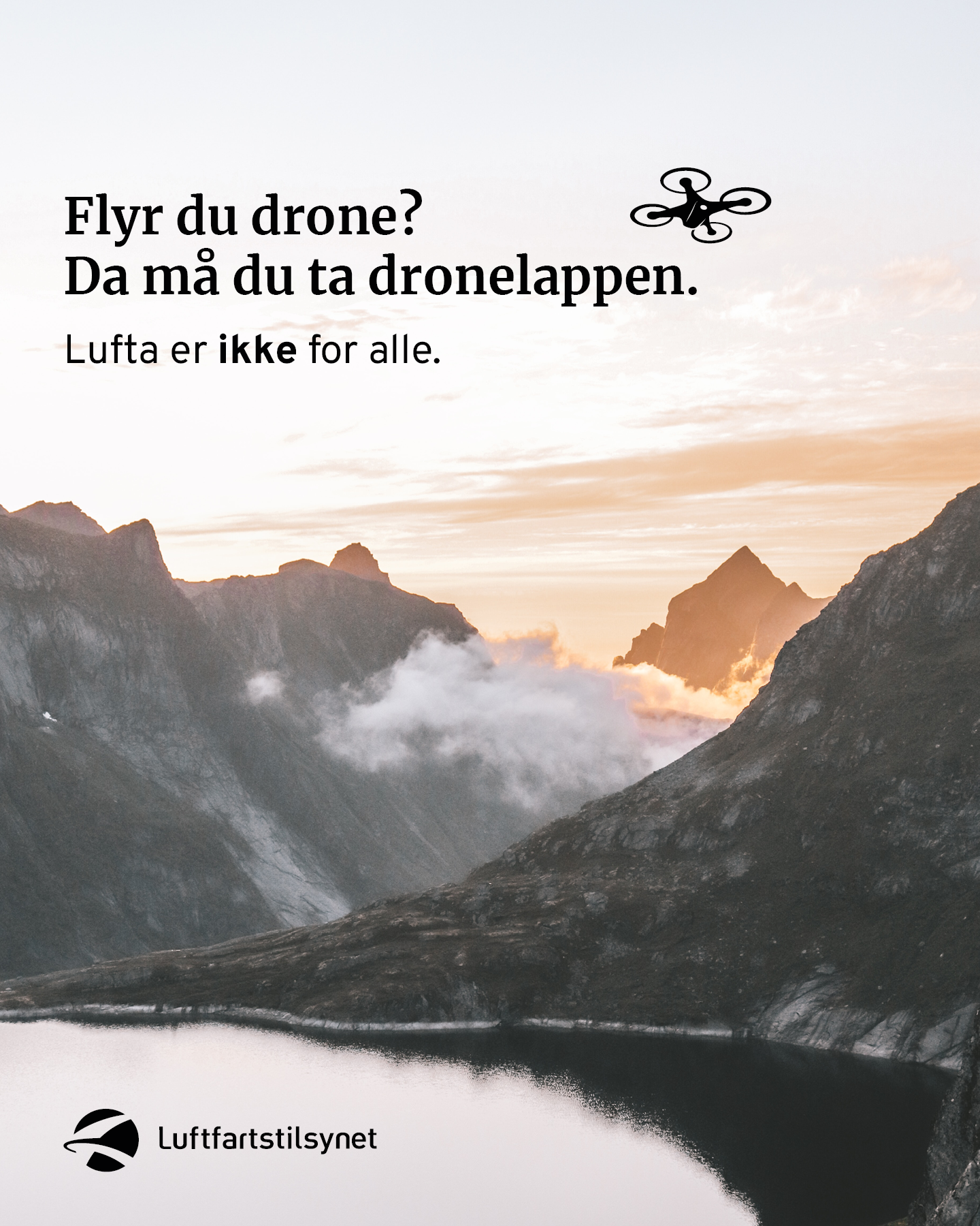 Flyr du drone? Da m&aring; du ta dronelappen.